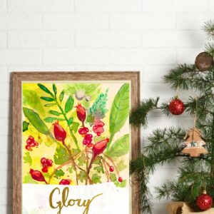 Hedgerow Weihnachtsmotiv, Glory DIGITALE DATEI